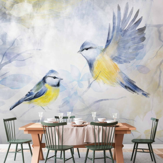 Φωτοταπετσαρια - Watercolor Tit - First Variant Αδιαβροχη 450x315cm