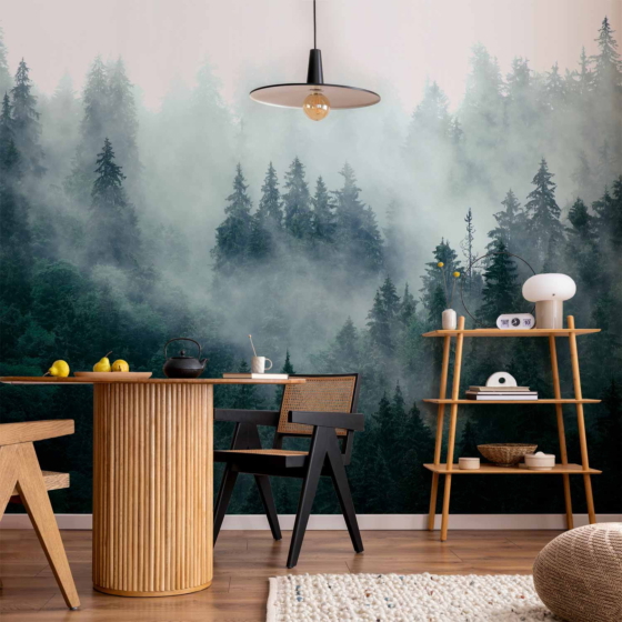 Φωτοταπετσαρια - Mountain Forest (dark Green) Αδιαβροχη 350x245cm