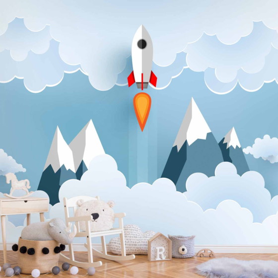 Φωτοταπετσαρια - Rocket In The Clouds Αδιαβροχη 200x140cm