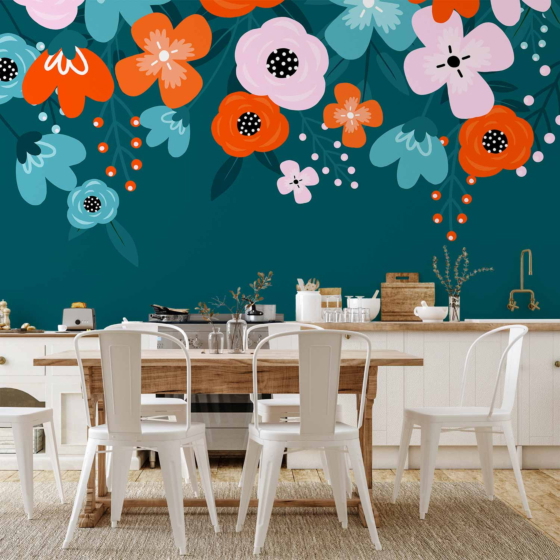 Φωτοταπετσαρια - Colorful Bloom - Third Variant Αδιαβροχη 200x140cm