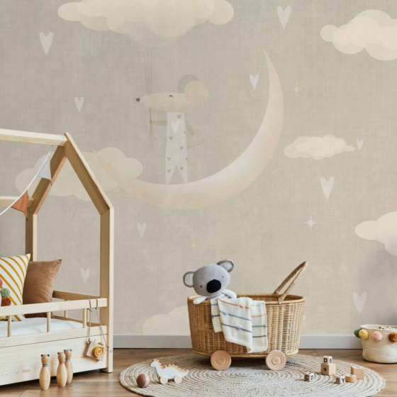 Φωτοταπετσαρια - Mouse On The Moon Αδιαβροχη 250x175cm