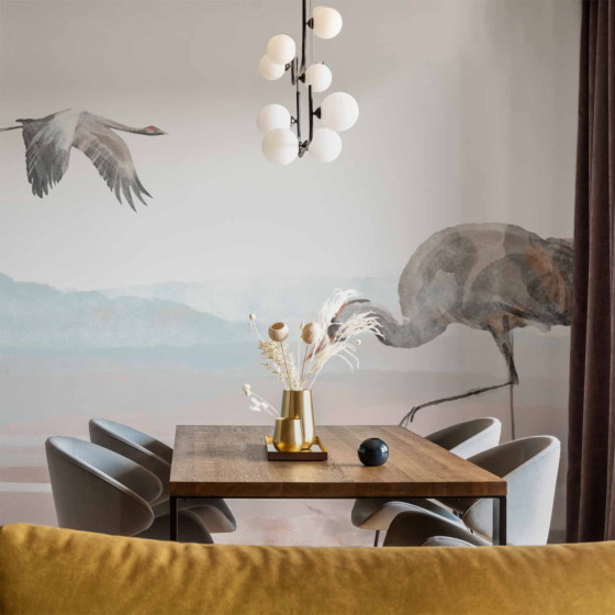 Φωτοταπετσαρια - Cranes Over The Water Αδιαβροχη 400x280cm