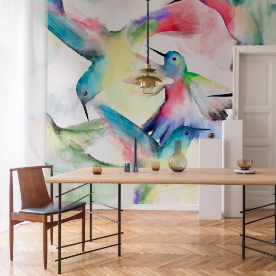 Φωτοταπετσαρια - Watercolor Birds Αδιαβροχη 400x280cm