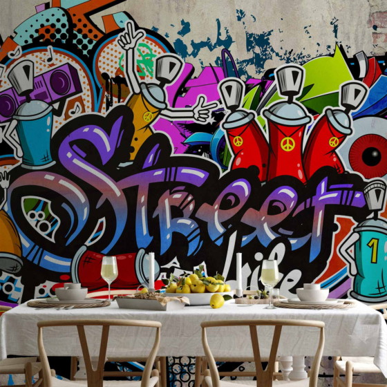 Φωτοταπετσαρια - Street Game Αδιαβροχη 350x256cm