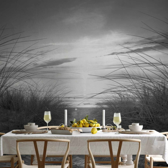 Φωτοταπετσαρια - Beach (black And White) Αδιαβροχη 250x175cm