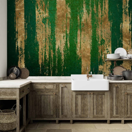 Φωτοταπετσαρια - Golden-green Expression Αδιαβροχη 250x175cm