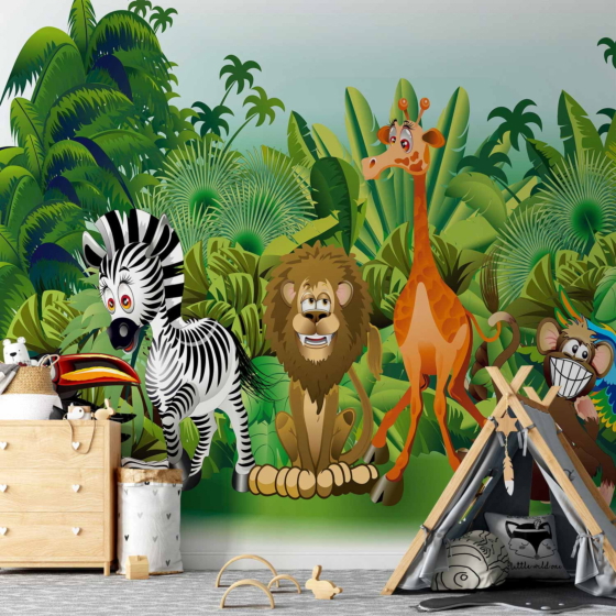 Φωτοταπετσαρια - Jungle Animals Αδιαβροχη 450x315cm