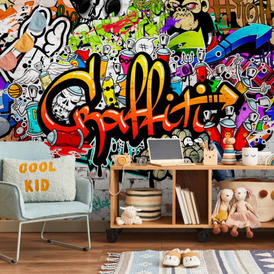 Φωτοταπετσαρια - Colorful Graffiti Αδιαβροχη 350x256cm