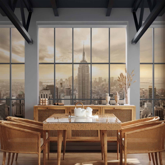 Φωτοταπετσαρια - Clouds Over New York City Αδιαβροχη 200x140cm