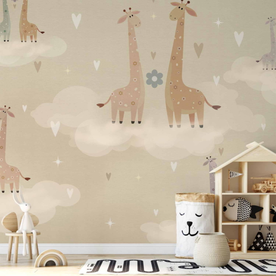 Φωτοταπετσαρια - Giraffes In Love Αδιαβροχη 350x245cm