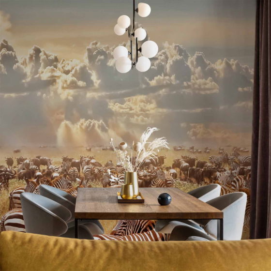 Φωτοταπετσαρια - Zebra Land Αδιαβροχη 250x175cm