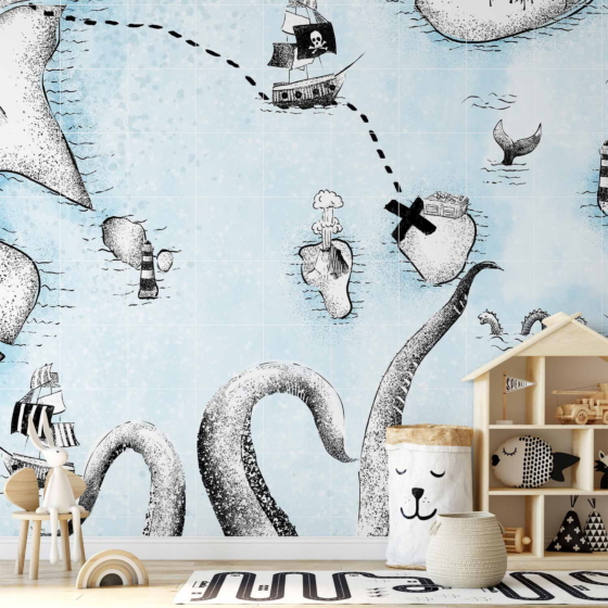 Φωτοταπετσαρια - Treasure Map Αδιαβροχη 100x70cm
