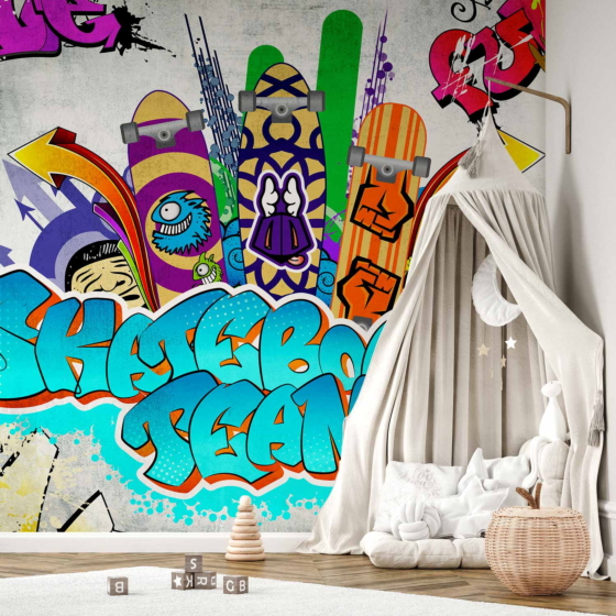 Φωτοταπετσαρια - Skateboard Team Αδιαβροχη 350x256cm