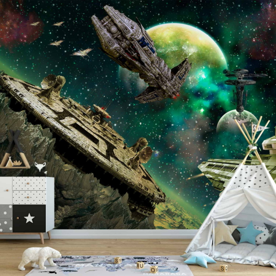 Φωτοταπετσαρια - Space Fleet Αδιαβροχη 200x140cm