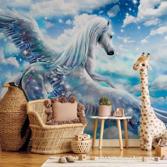 Φωτοταπετσαρια - Pegasus (blue) Αδιαβροχη 200x140cm