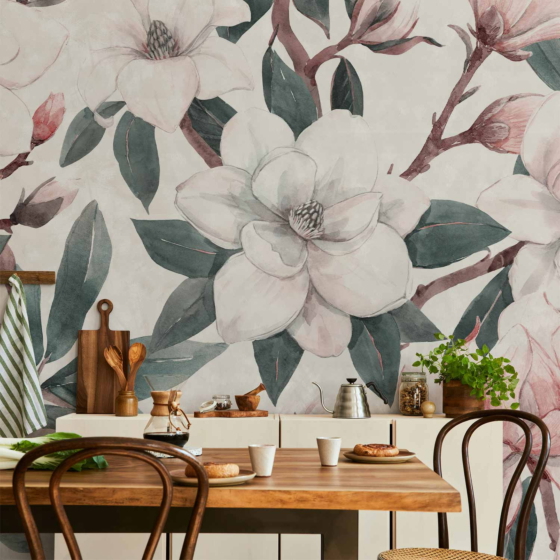 Φωτοταπετσαρια - Watercolor Magnolias - Second Variant Αδιαβροχη 350x245cm