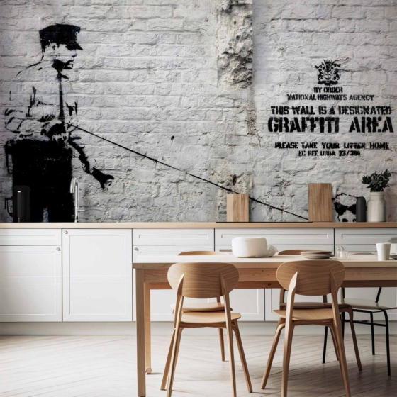 Φωτοταπετσαρια - Banksy - Graffiti Area Αδιαβροχη 350x245cm