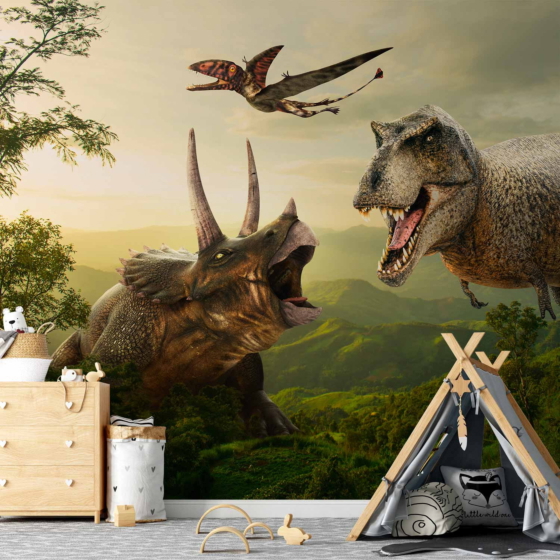 Φωτοταπετσαρια - Dinosaur Square Αδιαβροχη 200x140cm