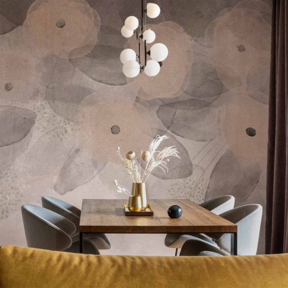Φωτοταπετσαρια - Minimalist Meadow - Patterns On A Delicate Beige Textured Background Αδιαβροχη 400x280cm