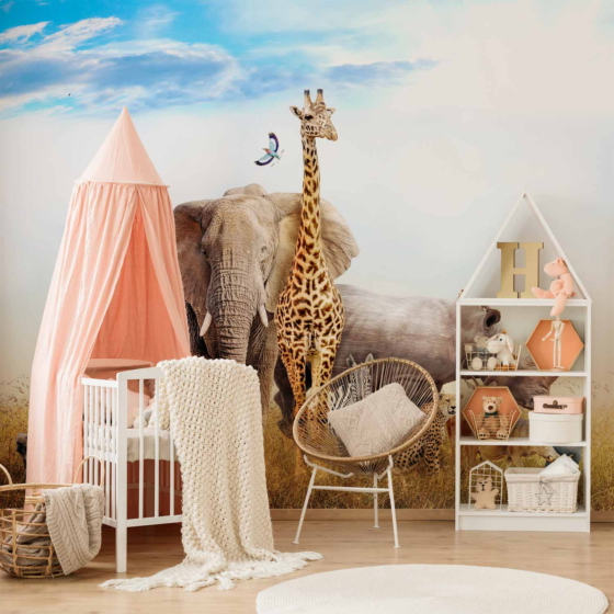 Φωτοταπετσαρια - Fauna Of Africa Αδιαβροχη 100x70cm