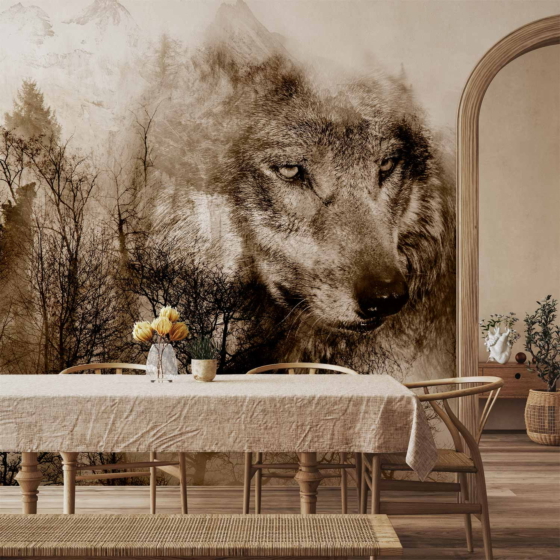 Φωτοταπετσαρια - Mountain Predator (brown) Αδιαβροχη 150x105cm