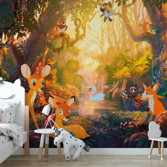Φωτοταπετσαρια - Animals In The Forest Αδιαβροχη 200x140cm