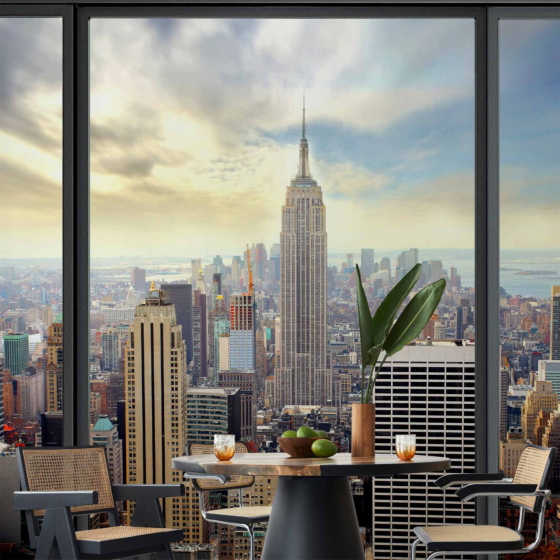Φωτοταπετσαρια - City Behind Glass Αδιαβροχη 400x280cm