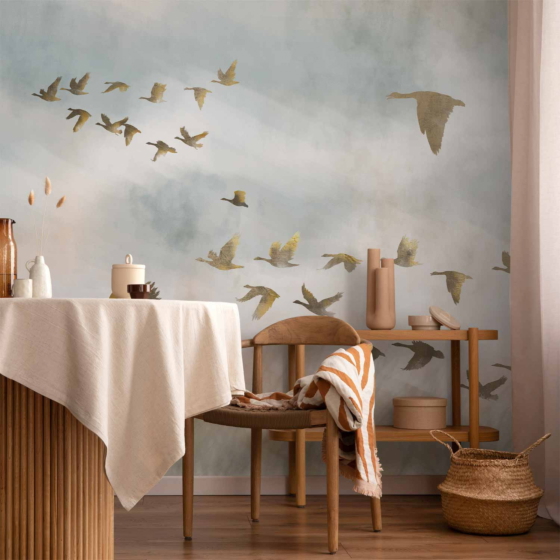Φωτοταπετσαρια - Golden Geese Αδιαβροχη 400x280cm