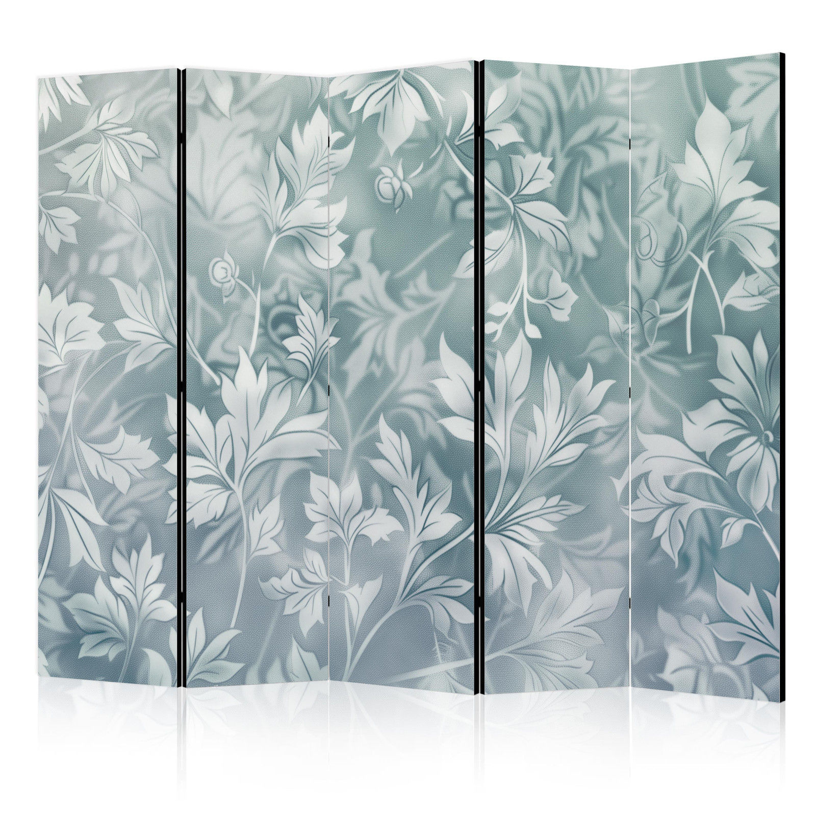 Διαχωριστικο Δωματιου - Ornaments In Rubbed Faded Turquoise - Delicate Floral Pattern Ηχοαπορροφητικο 225x172cm