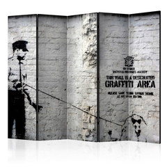 Διαχωριστικο Δωματιου - Banksy - Graffiti Area Ii Ηχοαπορροφητικο 225x172cm