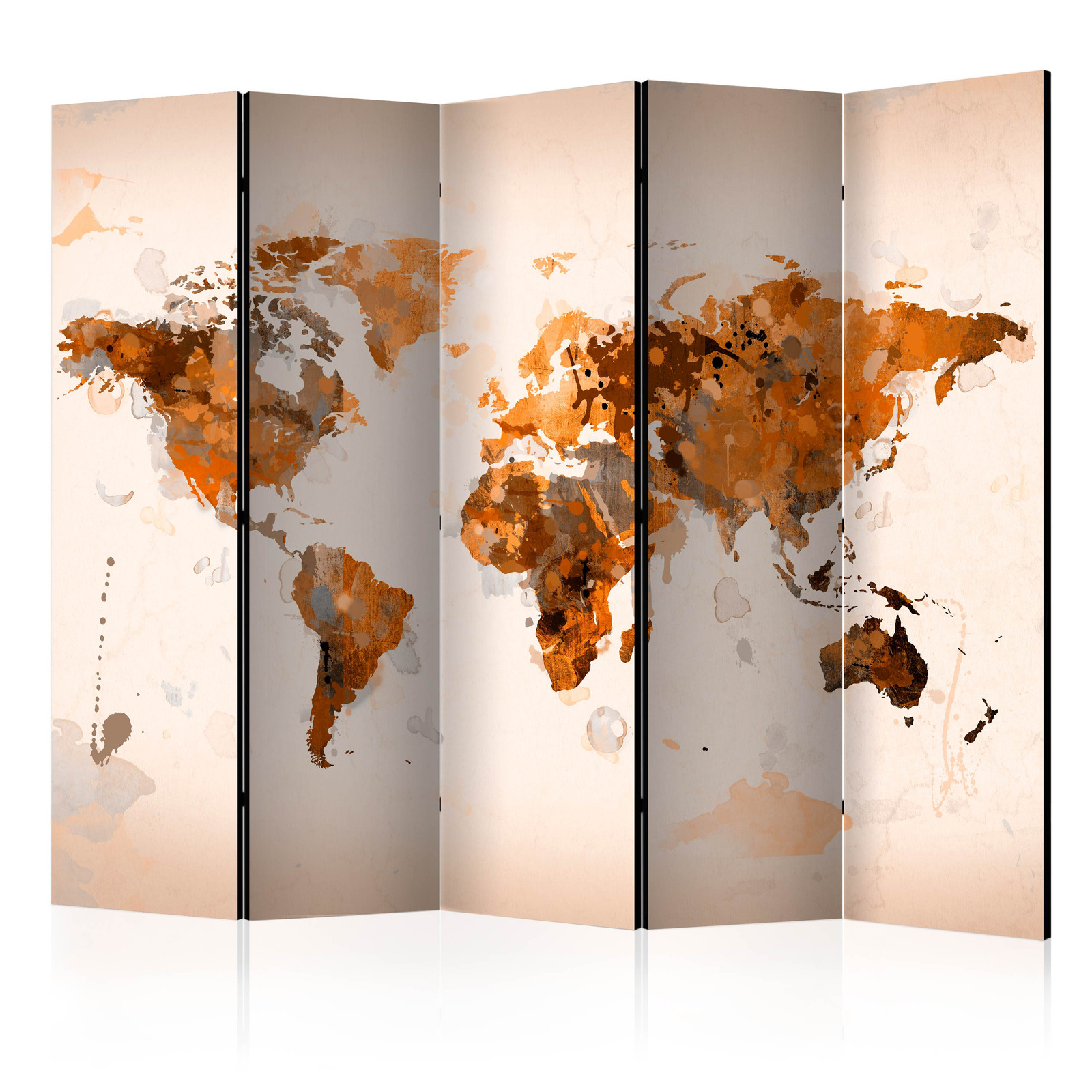 Διαχωριστικο Δωματιου - World In Brown Shades Ii Διπλης Οψης 225x172cm