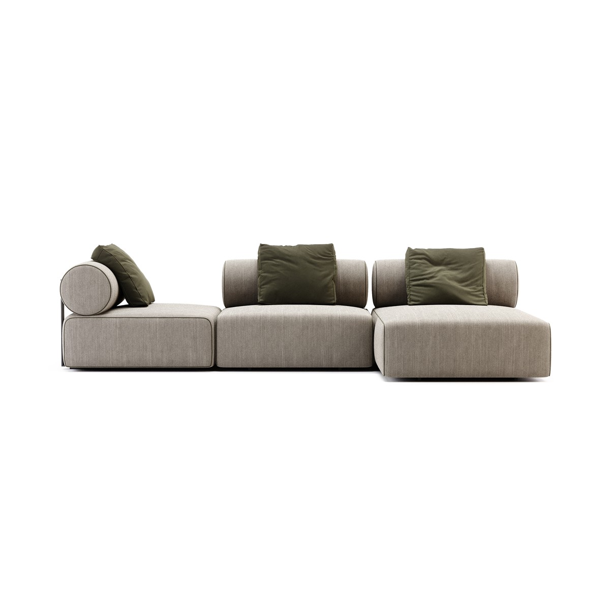 Ύφασμα Arno Μπεζ 51. Μαύρο Ματ Ανάγλυφο (Black Texturized Steel). Λεπτομέρειες Ροζ Χρυσό Ματ (Rose Gold Matte)