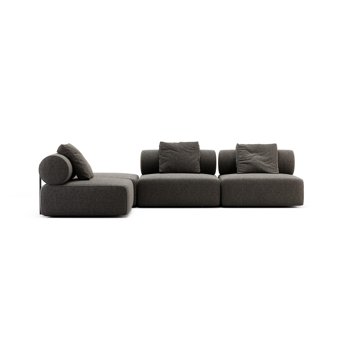 Ύφασμα Helmand Ανθρακί 53. Μαύρο Ματ Ανάγλυφο (Black Texturized Steel). Λεπτομέρειες Χρυσό Ανοξείδωτο Ματ (Gold Brushed Stainless Steel)