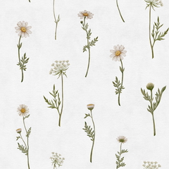 Dreamy Daisies Ταπετσαρια Τοιχου Λευκο