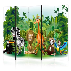 Διαχωριστικο Δωματιου - Jungle Animals Ii Μονης Οψης 225x172cm