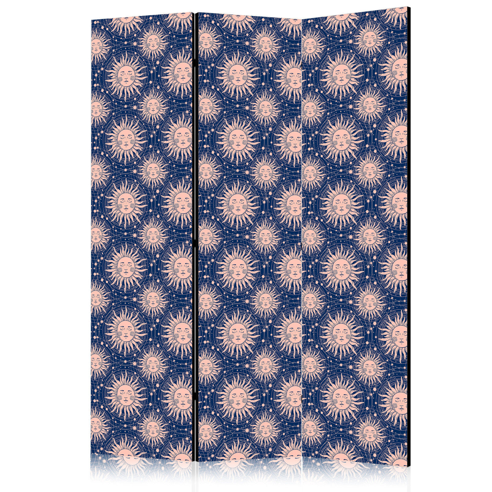 Διαχωριστικο Δωματιου - Sunny Patterns - Repeating Sun Motif On A Navy Background Ηχοαπορροφητικο 135x172cm