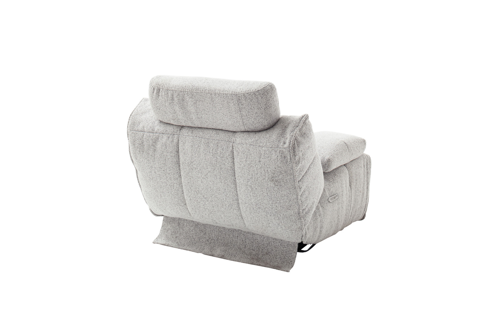 Selvano Modular Αριστερη Πολυθρονα Lounge Ηλεκτρικη Ανοιχτο Γκρι