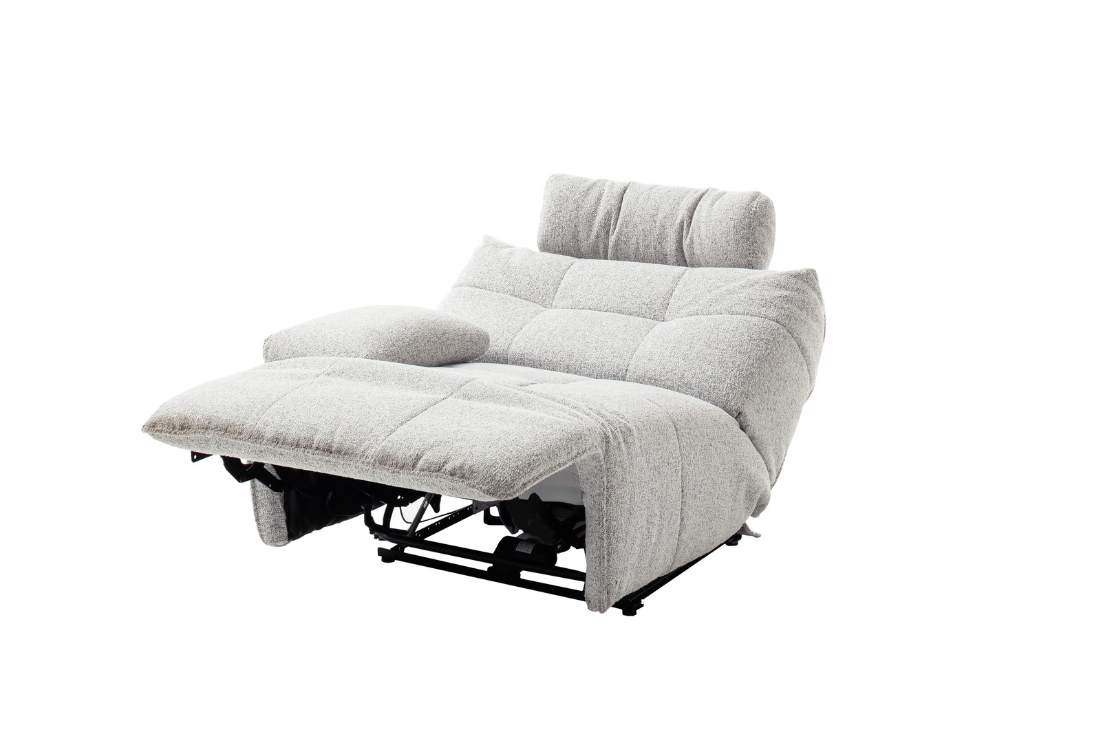 Selvano Modular Αριστερη Πολυθρονα Lounge Ηλεκτρικη Ανοιχτο Γκρι