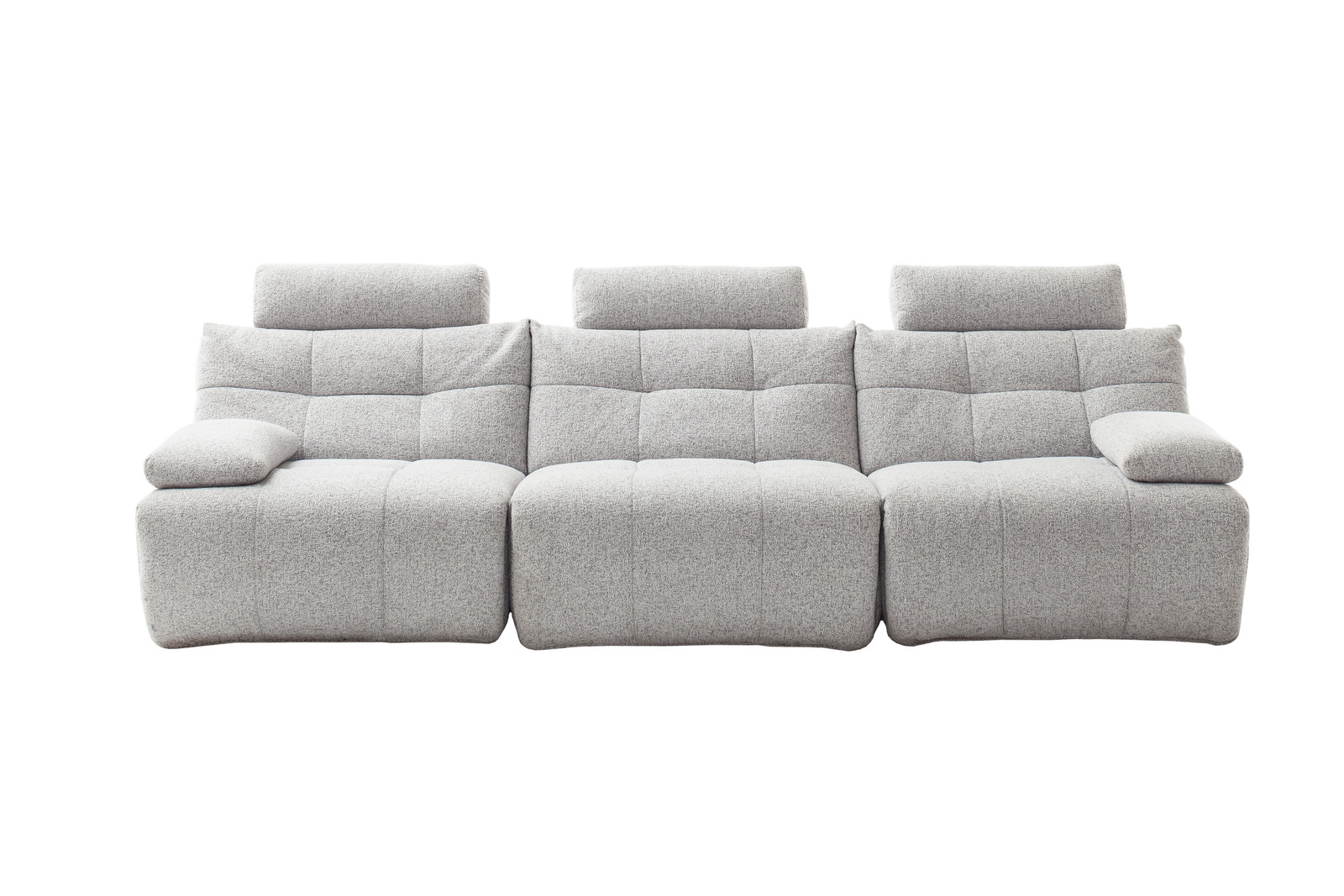 Selvano Modular Αριστερη Πολυθρονα Lounge Ηλεκτρικη Ανοιχτο Γκρι