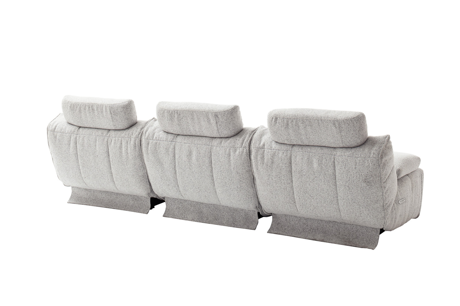 Selvano Modular Δεξια Πολυθρονα Lounge Ηλεκτρικη Ανοιχτο Γκρι