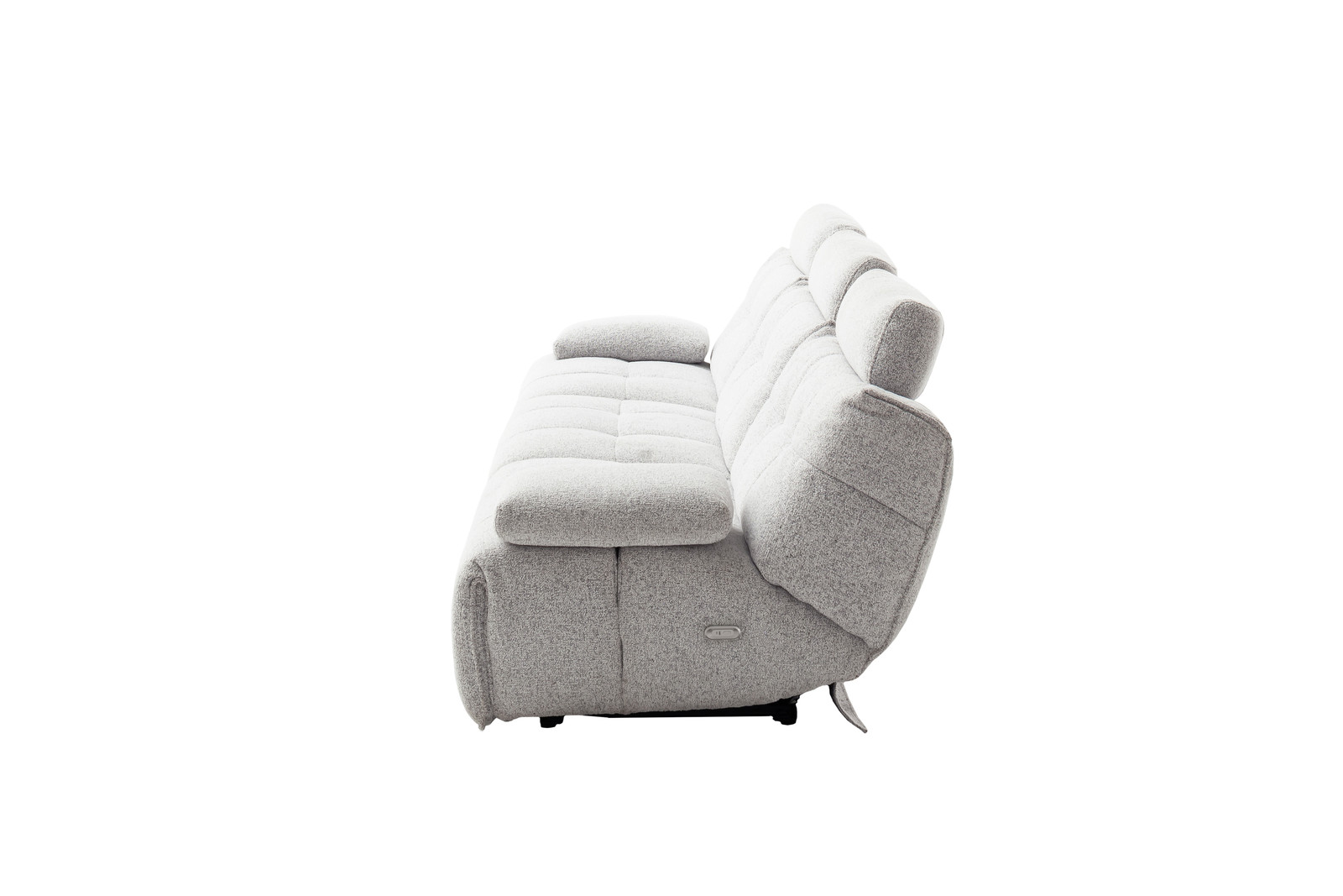 Selvano Modular Δεξια Πολυθρονα Lounge Ηλεκτρικη Ανοιχτο Γκρι