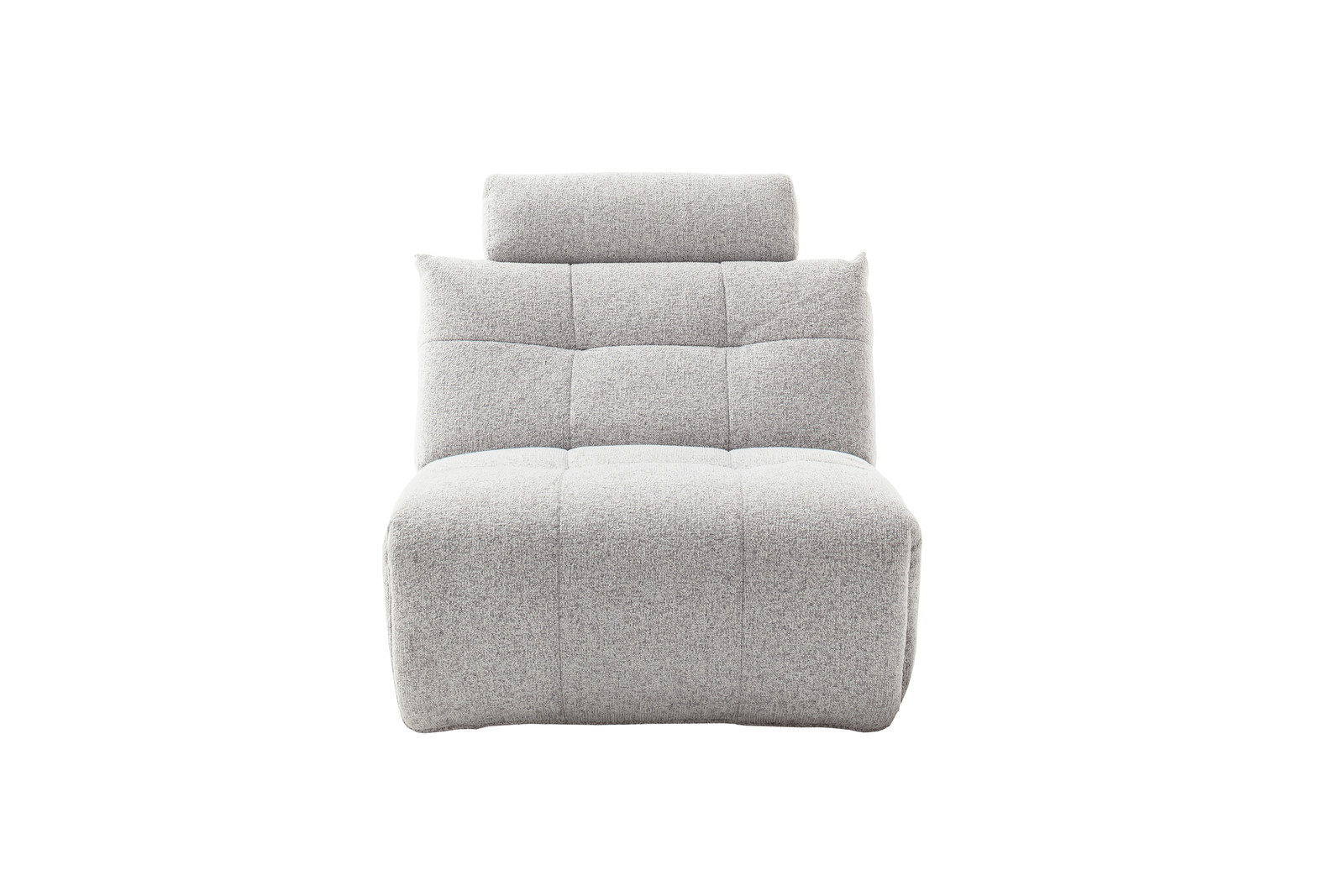 Selvano Modular Μεσαία Πολυθρονα Lounge Ηλεκτρικη Ανοιχτο Γκρι