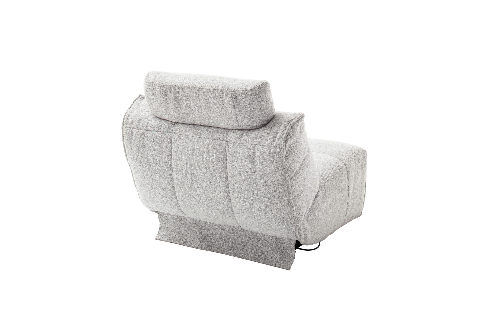 Selvano Modular Μεσαία Πολυθρονα Lounge Ηλεκτρικη Ανοιχτο Γκρι