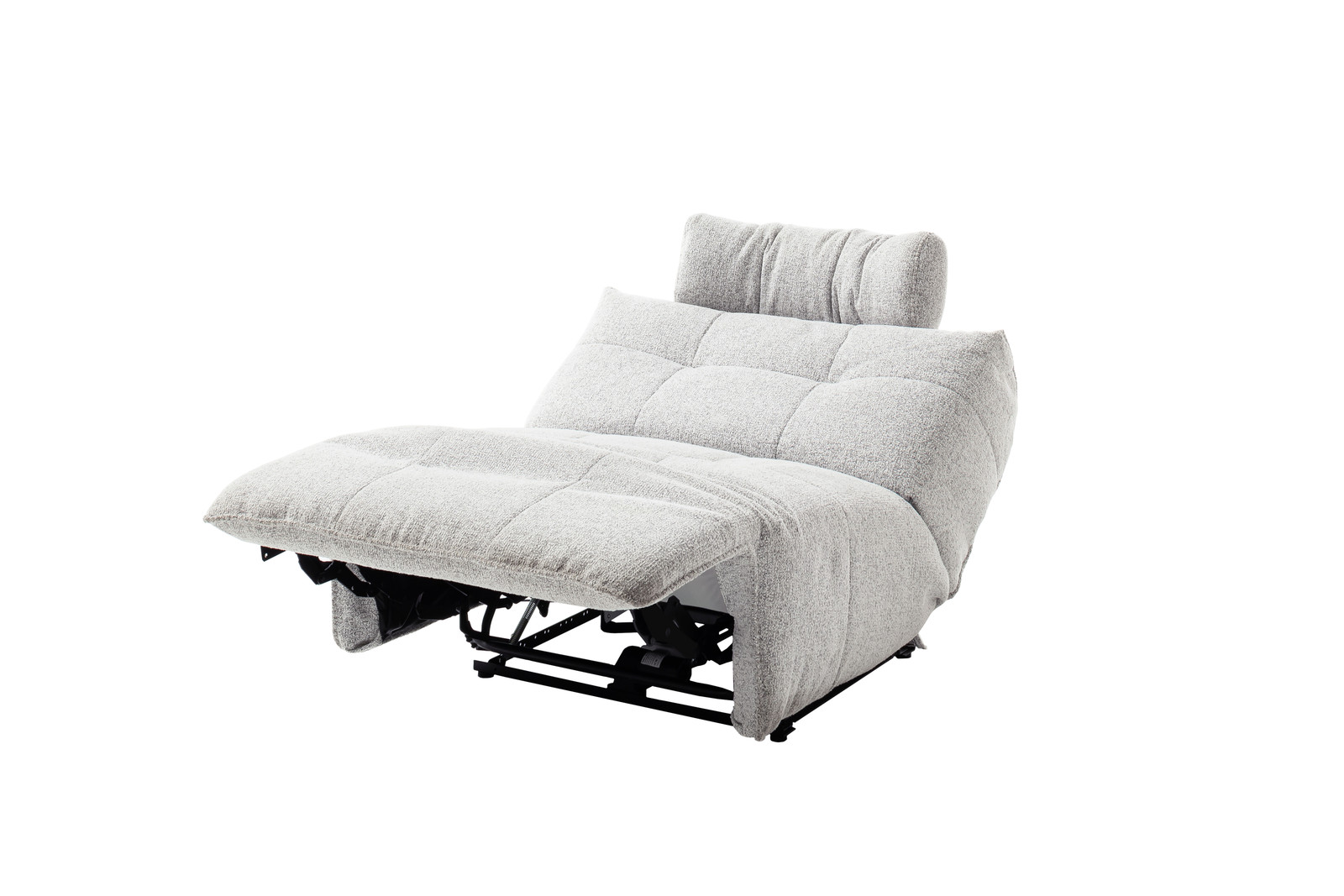 Selvano Modular Μεσαία Πολυθρονα Lounge Ηλεκτρικη Ανοιχτο Γκρι
