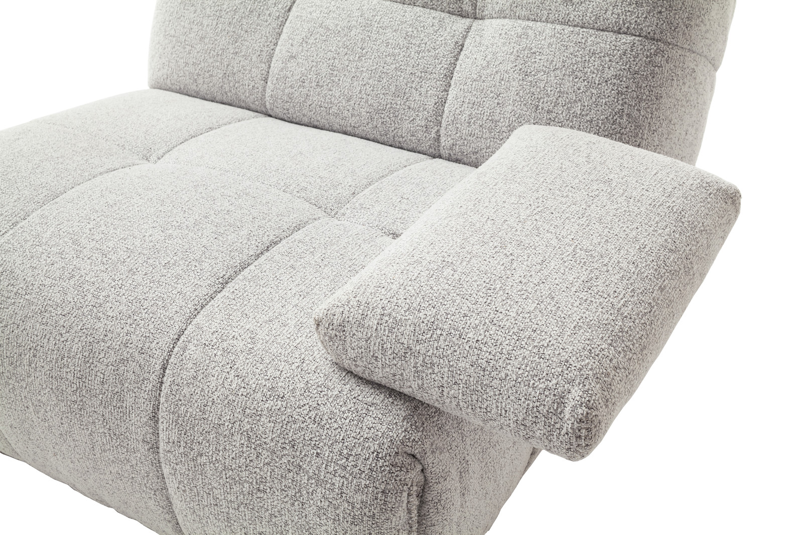 Selvano Modular Δεξια Πολυθρονα Lounge Ηλεκτρικη Ανοιχτο Γκρι