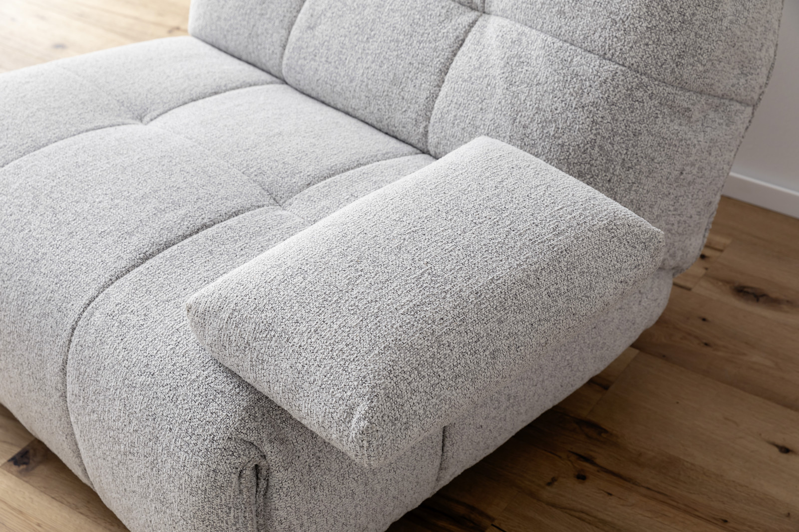 Selvano Modular Δεξια Πολυθρονα Lounge Ηλεκτρικη Ανοιχτο Γκρι