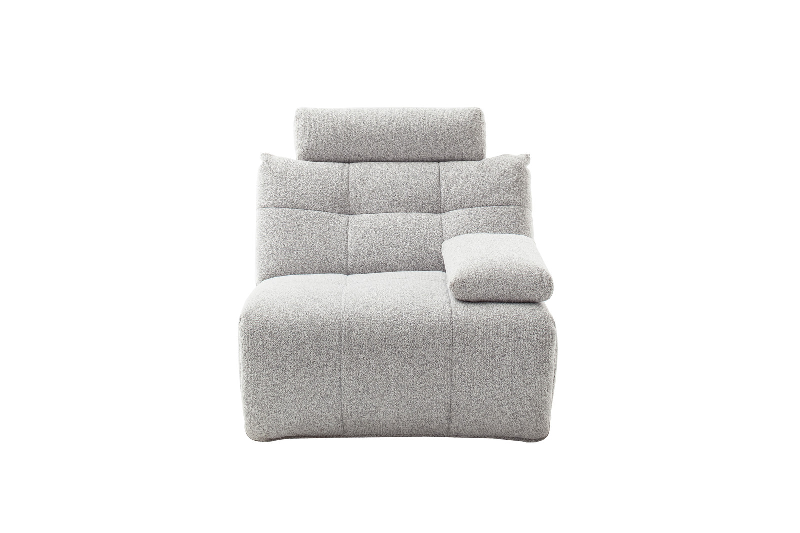Selvano Modular Δεξια Πολυθρονα Lounge Ηλεκτρικη Ανοιχτο Γκρι