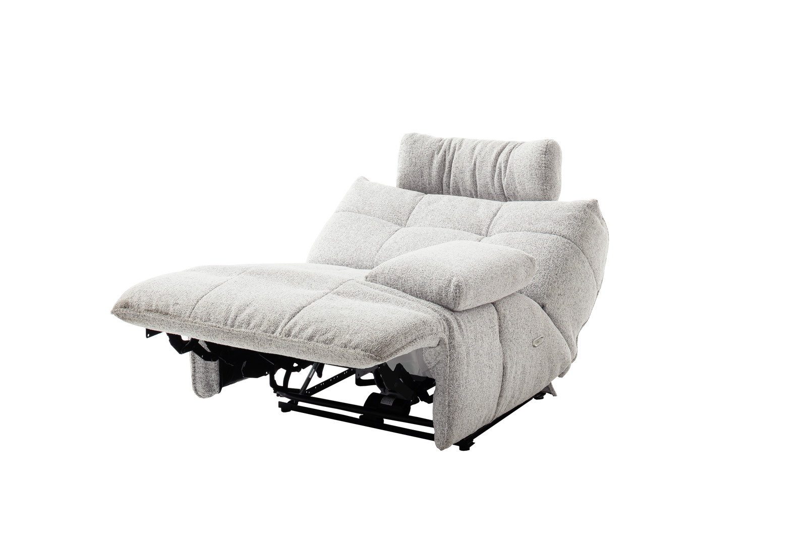 Selvano Modular Δεξια Πολυθρονα Lounge Ηλεκτρικη Ανοιχτο Γκρι