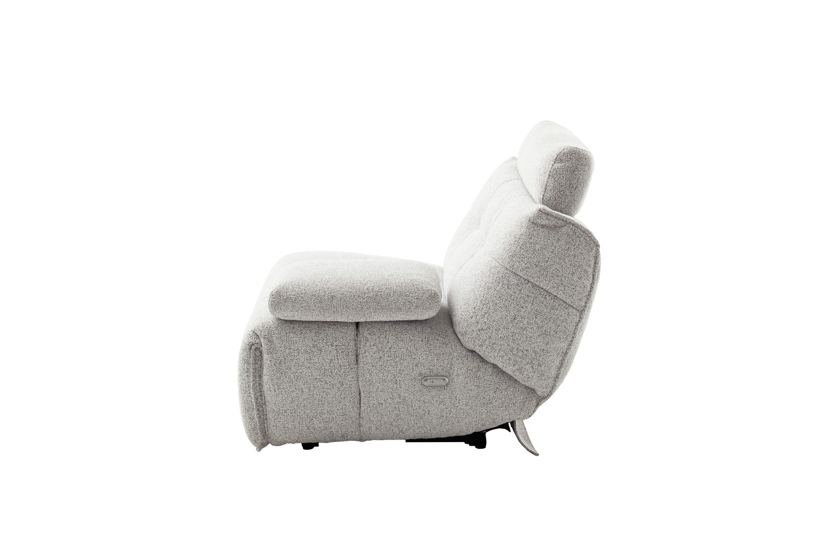 Selvano Modular Δεξια Πολυθρονα Lounge Ηλεκτρικη Ανοιχτο Γκρι