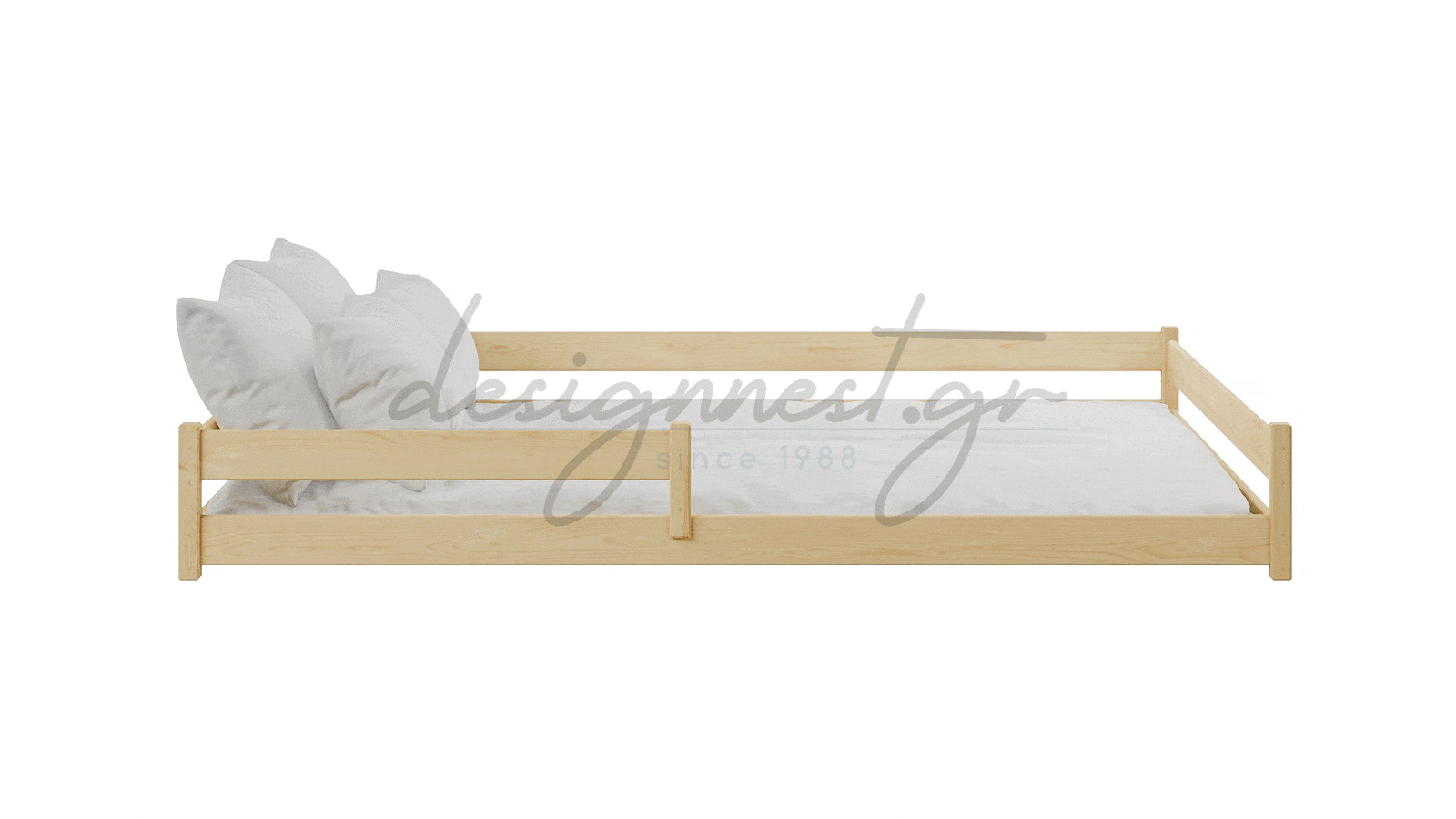 Fini Ημίδιπλο Κρεβατι Montessori 140x200cm Διαφορα Χρωματα